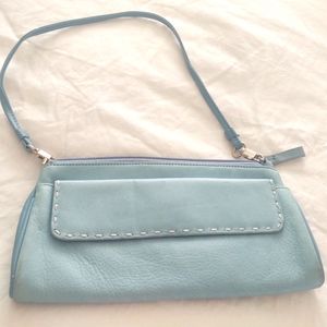 Lite Blue Leather Small Bag